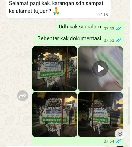 Pengiriman Papan Bunga Selamat Menara Astra