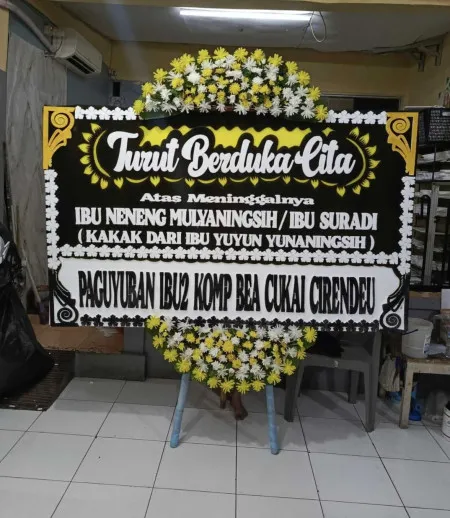 Papan Bunga Duka Menara Astra